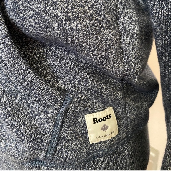 Roots Blue Zip-Up Sweater with Hood and Logo - Picture 5 of 5